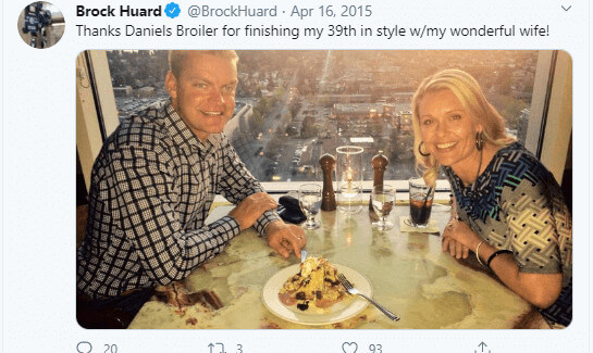 Brock Huard With His Wife